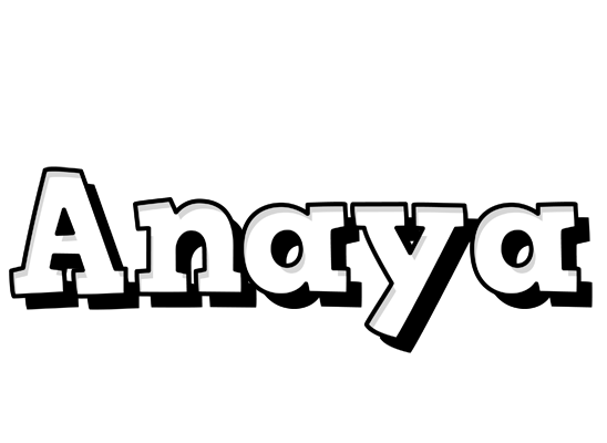 Anaya snowing logo