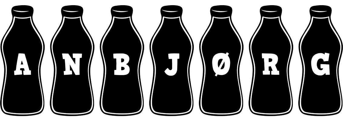 Anbjørg bottle logo