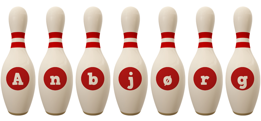 Anbjørg bowling-pin logo