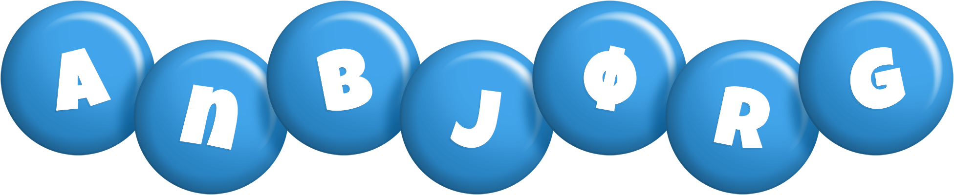 Anbjørg candy-blue logo