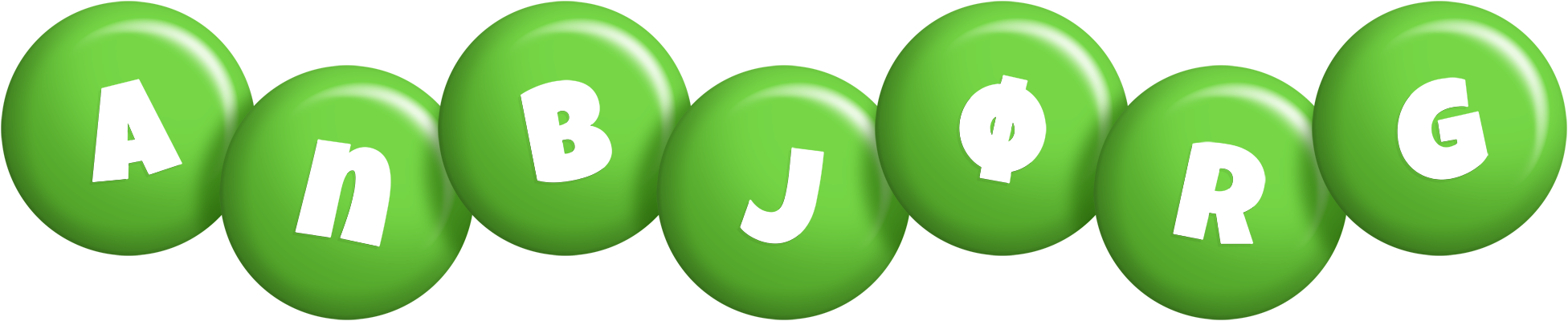 Anbjørg candy-green logo