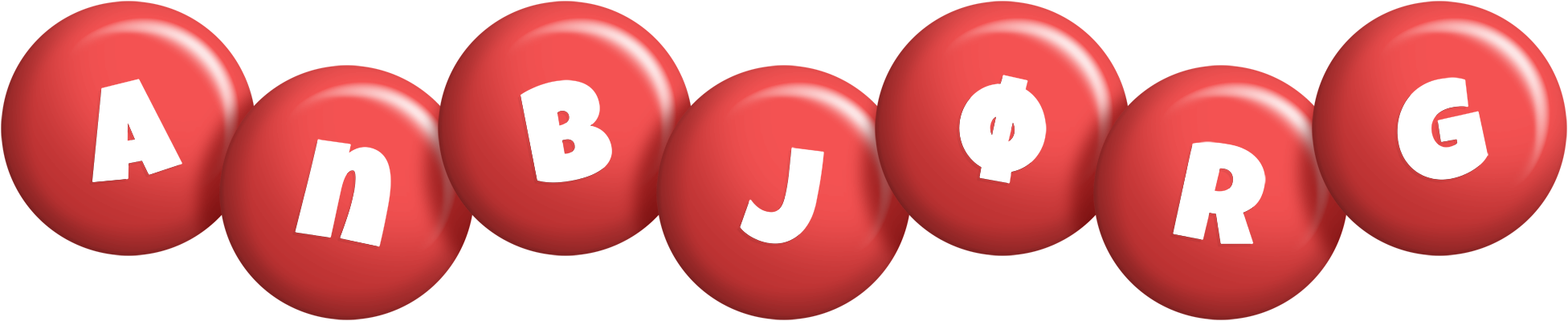 Anbjørg candy-red logo