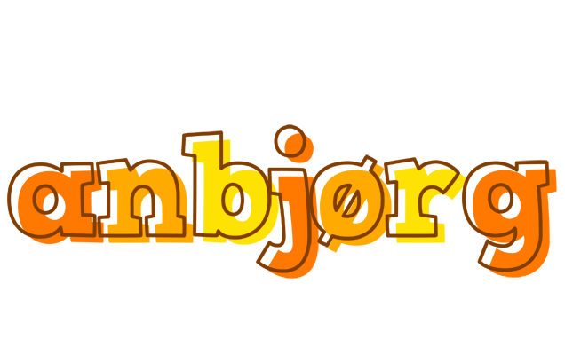 Anbjørg desert logo