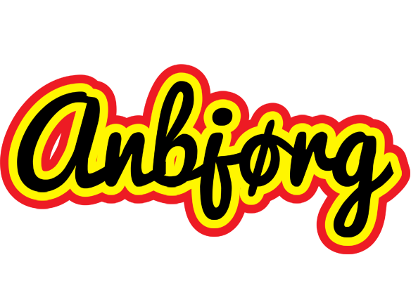 Anbjørg flaming logo