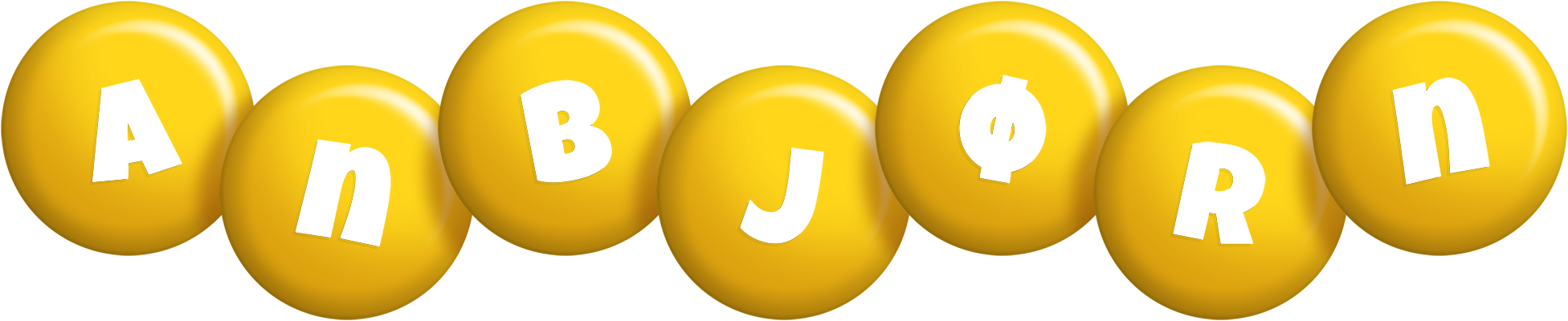 Anbjørn candy-yellow logo