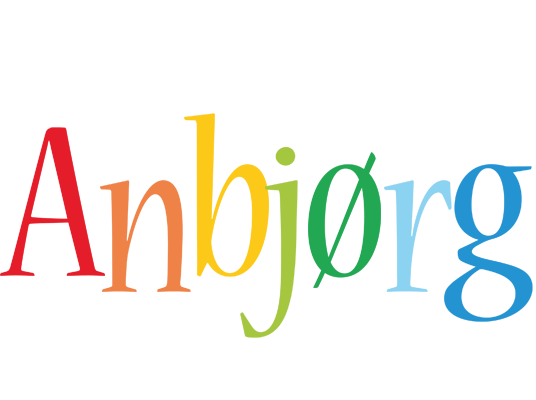 Anbjørg birthday logo