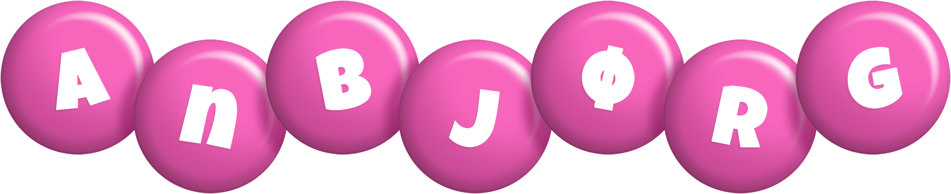 Anbjørg candy-pink logo