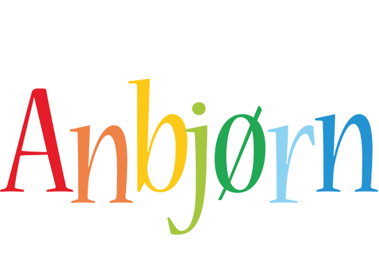 Anbjørn birthday logo