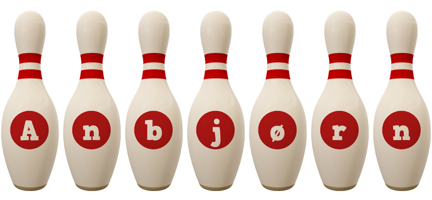 Anbjørn bowling-pin logo