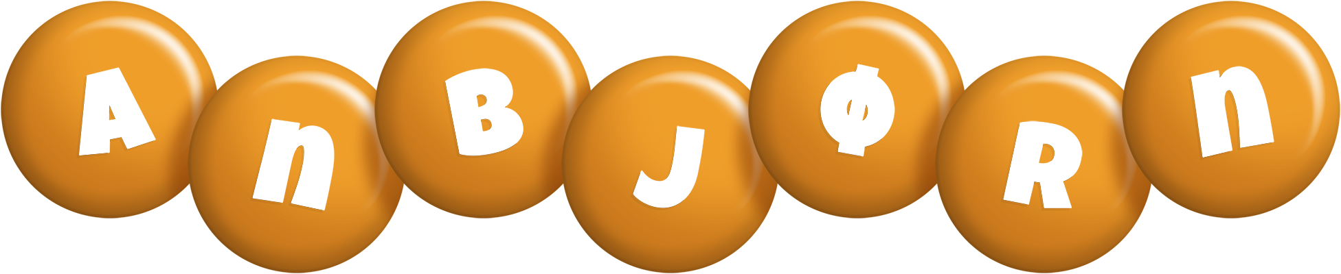 Anbjørn candy-orange logo