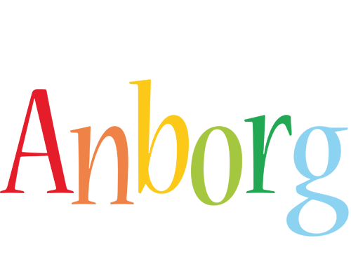 Anborg birthday logo