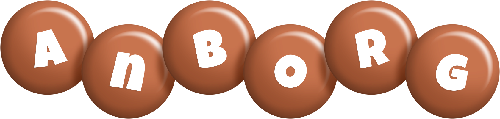 Anborg candy-brown logo