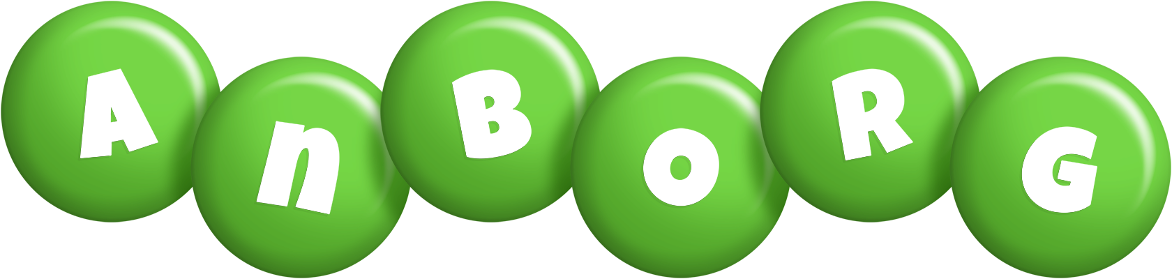 Anborg candy-green logo