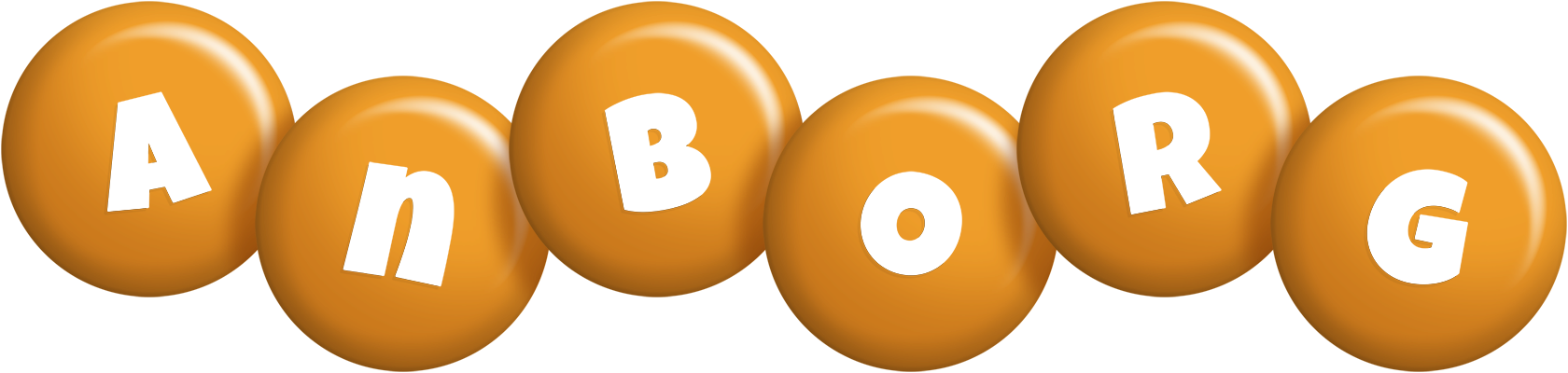 Anborg candy-orange logo