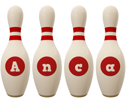 Anca bowling-pin logo