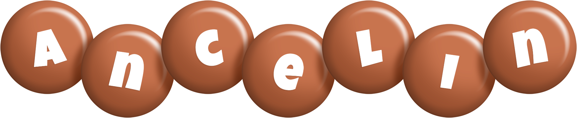 Ancelin candy-brown logo