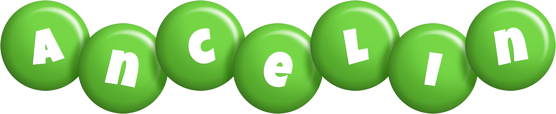 Ancelin candy-green logo
