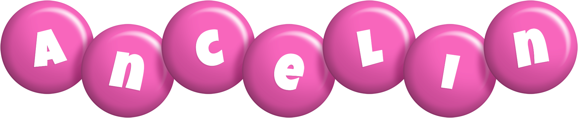 Ancelin candy-pink logo