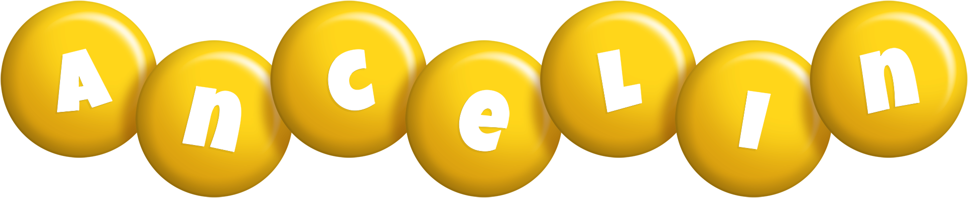 Ancelin candy-yellow logo