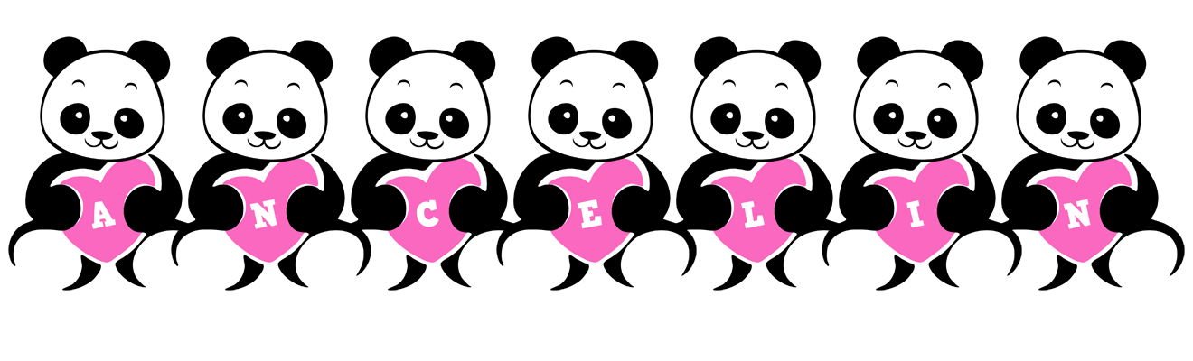 Ancelin love-panda logo