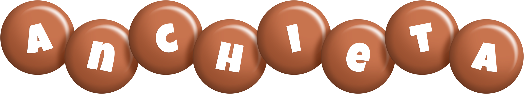 Anchieta candy-brown logo