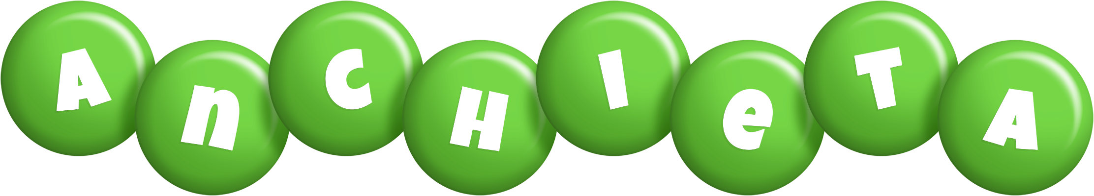 Anchieta candy-green logo