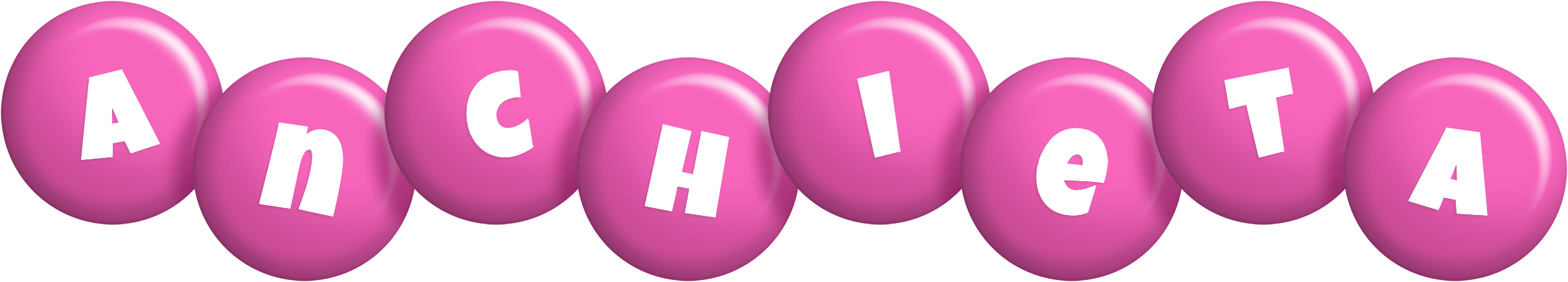 Anchieta candy-pink logo