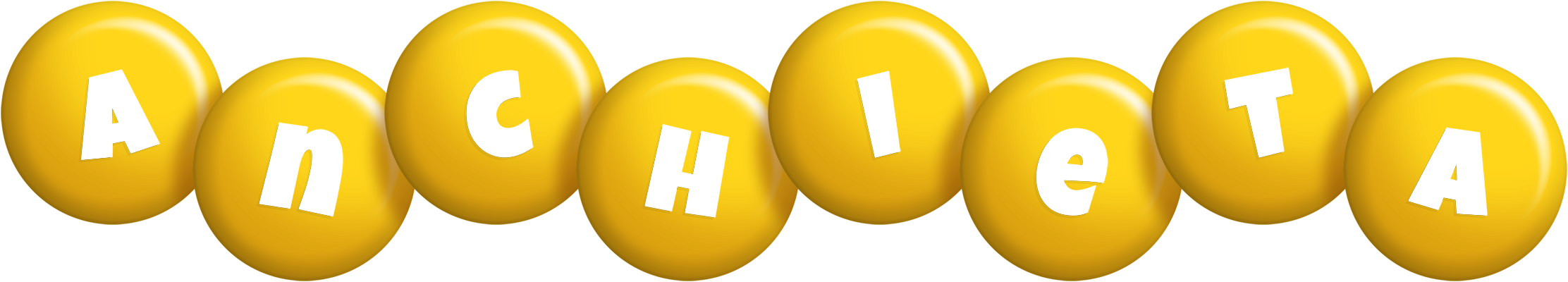 Anchieta candy-yellow logo