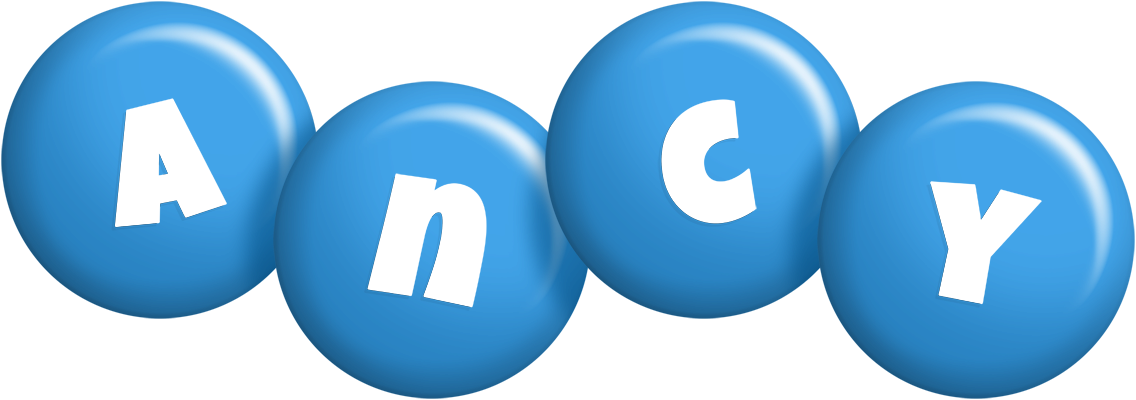 Ancy candy-blue logo