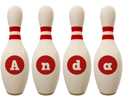 Anda bowling-pin logo