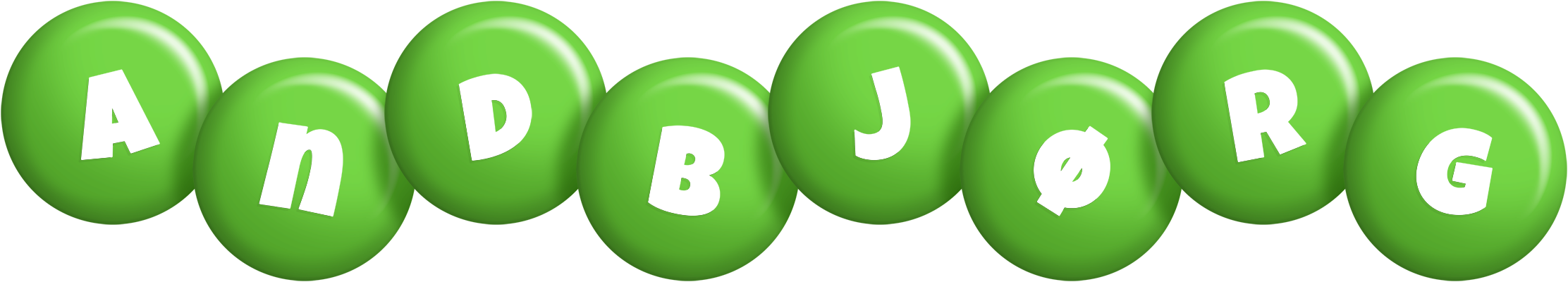 Andbjørg candy-green logo