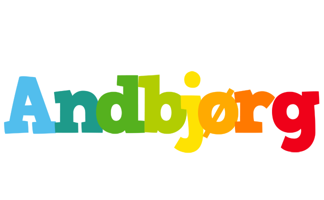 Andbjørg rainbows logo