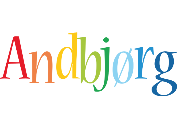 Andbjørg birthday logo