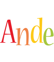 Ande birthday logo