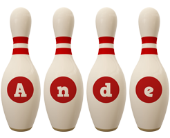 Ande bowling-pin logo