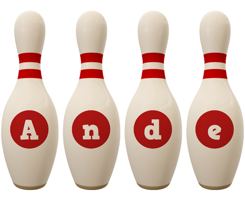 Ande bowling-pin logo