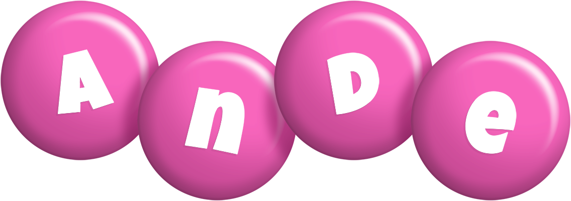 Ande candy-pink logo