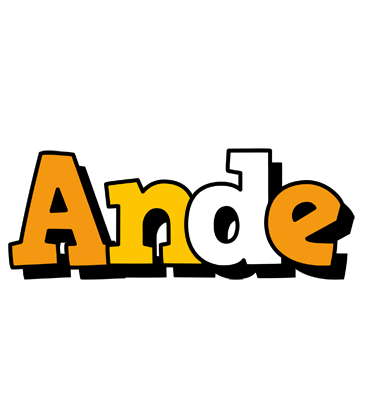 Ande cartoon logo