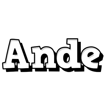 Ande snowing logo