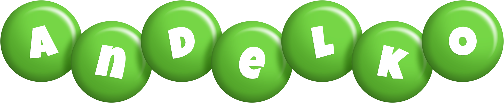Andelko candy-green logo