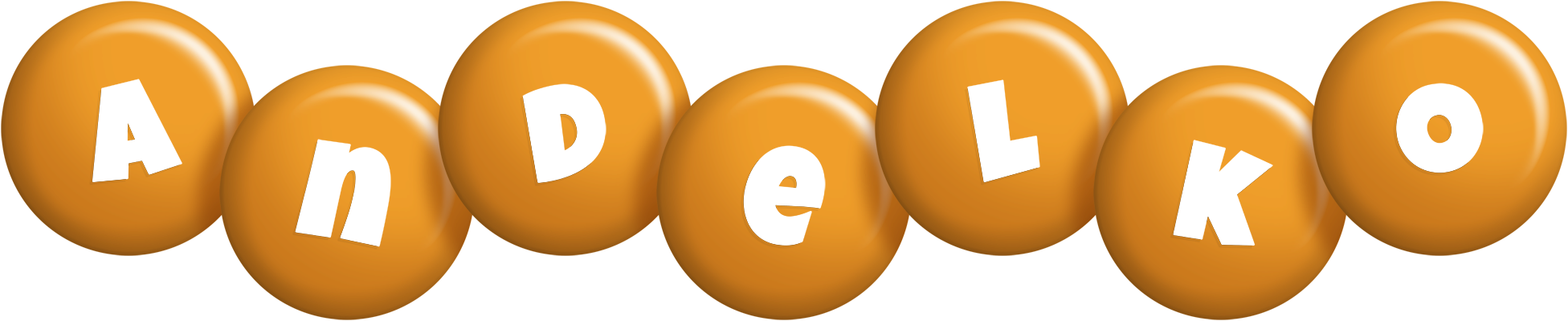 Andelko candy-orange logo