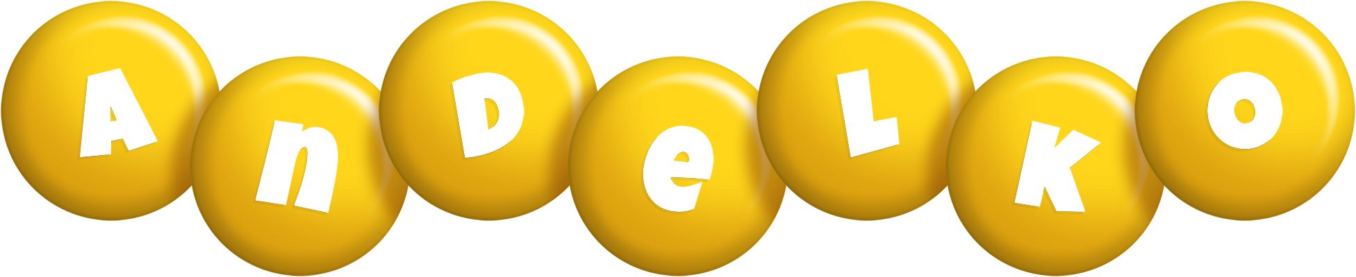 Andelko candy-yellow logo