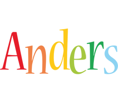 Anders birthday logo