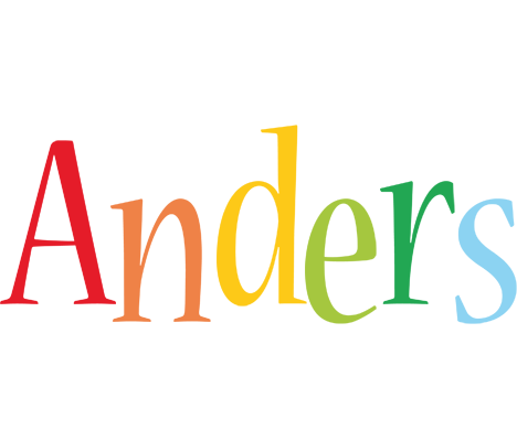 Anders birthday logo