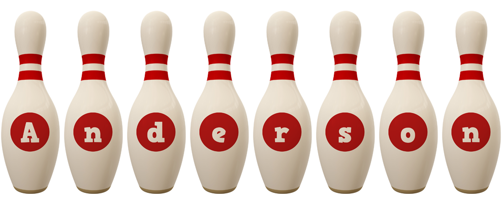 Anderson bowling-pin logo