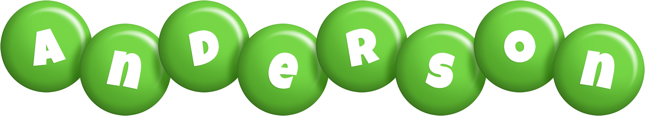 Anderson candy-green logo