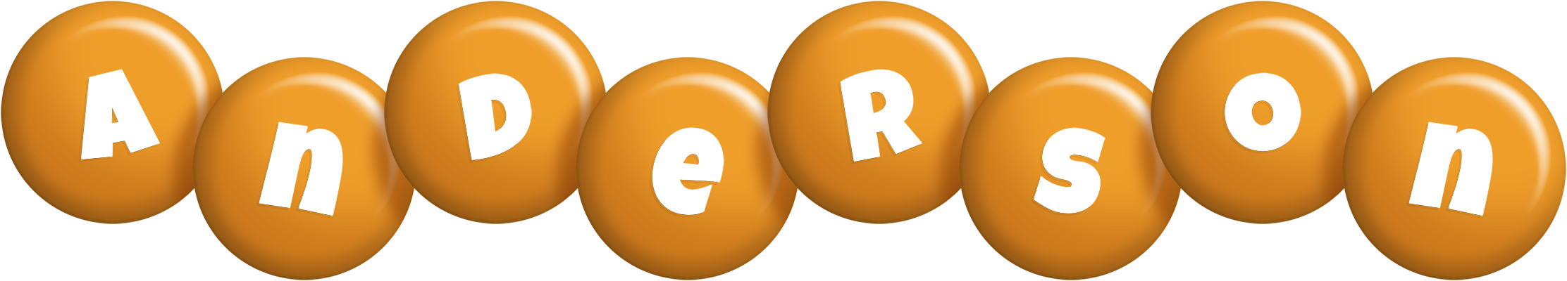 Anderson candy-orange logo