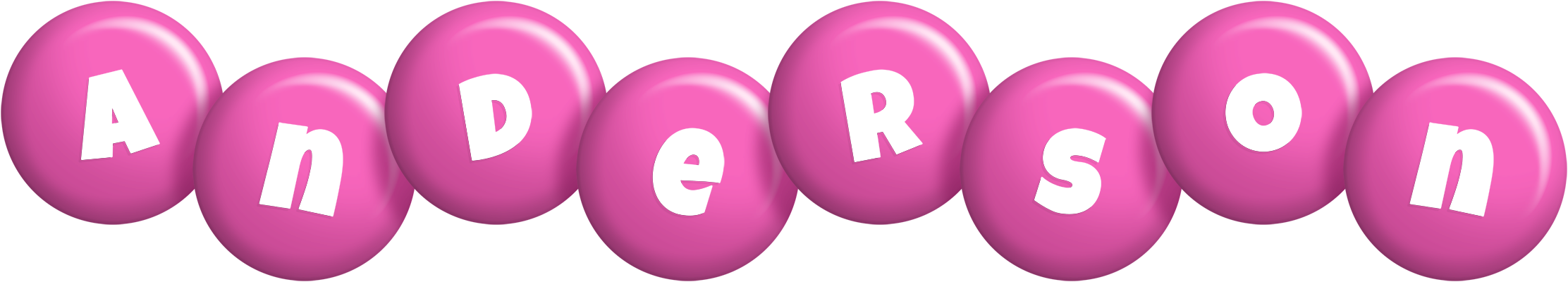 Anderson candy-pink logo