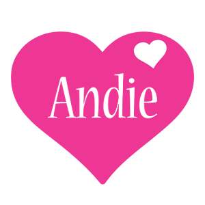 Andie love-heart logo