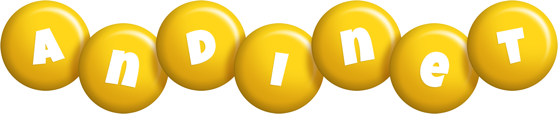 Andinet candy-yellow logo